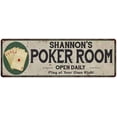thumbnail image 1 of Shannon's Poker Room 6x18 Metal Sign Game Decor 106180048438, 1 of 1