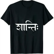Shanti Om Peace Yoga T shirt Womens T-Shirt Black