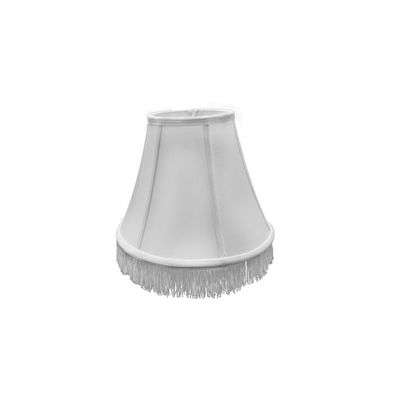 Shantung Silk 10 Inch Bell Uno Lamp Shade with Fringe