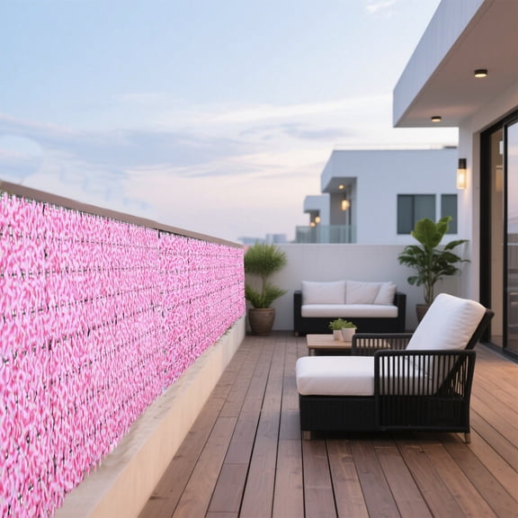 ShaoXinWan Artificial Ivy Privacy Fence Panel, Plastic Greenery Decorative Barrier, Modular Garden Screen for Balcony Partition Backyard Landscaping and Outdoor Wall Embellishment
