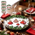 thumbnail image 1 of ShaoXinWan Christmas Decorations Indoor Outdoor, Brightly Printed Disposable Yearly Tableware Collection, Party Dinnerware Set for Yearly Dinner Gathering, 1 of 6