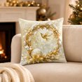 thumbnail image 1 of ShaoXinWan Christmas Printed Throw Pillow With Covers,HD Patterned Decorative Cushion Cases,Festive Pillow Shells for Sofa Couch Bed Living Room Indoor Home Decoration, 1 of 7
