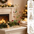 thumbnail image 1 of ShaoXinWan Christmas Tree Tabletop Ornament, Bell Accent Figurine with Decorative Detail, Christmas Decorations Indoor Outdoor for Shelf Desk Garden, 1 of 9