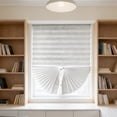 thumbnail image 1 of ShaoXinWan No Drill Self Adhesive Pleated Window Shades, Cut To Size Semi Light Block Fabric Blinds, Temporary Punch Free Decor Accessory For Bedroom, Kitchen And Bathroom Windows, 1 of 6