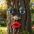 thumbnail image 1 of ShaoXinWan Funny Tree Face Garden Decor, Resin Outdoor Wall Yard Art Ornament, Whimsical Tree Hugger for Patio Backyard Landscape Decoration, 1 of 8