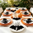 thumbnail image 1 of ShaoXinWan Halloween Bat Ghost Felt Placemat Set,Heat Resistant Non Slip Dining Table Mats,Spooky Reusable Washable Placemats for Table Setting and Party Decor, 1 of 6
