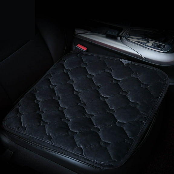 ShaoXinWan Heated Car Seat Cushion, 12V Portable Car Heating Pad Back, Heating And Ventilation Function Winter Driving, Black