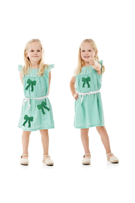 Iron-On Patches Glitter Sweatshirt Side Bow Embroidered Patch, Cute Sequin Applique Sew-On Fabric Patches for DIY Decorative Accessories, Perfect for Girls and Women(Green)