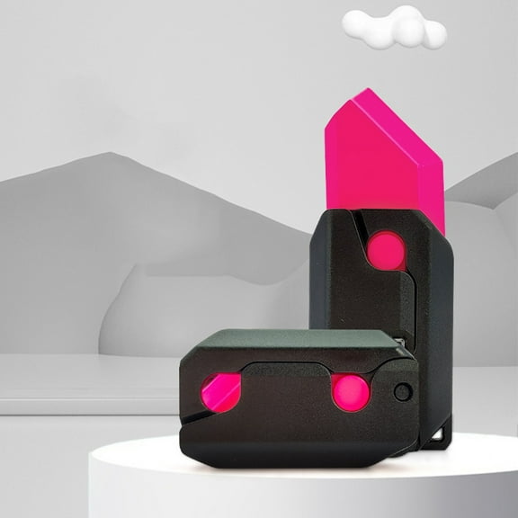 ShaoXinWan Printing Gravity Radish Knife Decompression Toy, Plastic Sensory Toys for Anxiety Relief, Stress Relief for ADHD and ADD, Fun Fidget Tool for Relaxation(D)