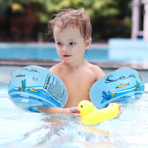 ShaoXinWan Swimming Armband for Toddlers and Children, Adjustable for 1-6 Years Old (5-15 kg), I for Water Safety and Swimming Practice, Comfortable and Supportive for Little Swimmers(Blue)