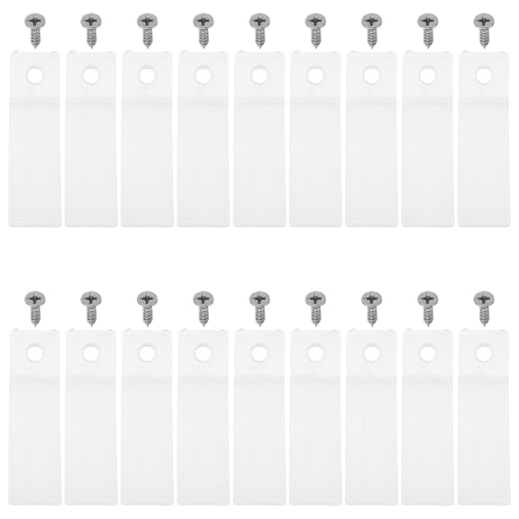 Shaojun 40 Sets Dryer Drum Glide Replacement Dresser Drawer Stops Transparent