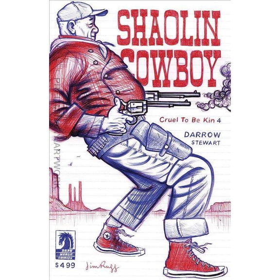 Shaolin Cowboy: Cruel to Be Kin #4C VF ; Dark Horse Comic Book