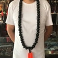 thumbnail image 1 of Shaolin Monk Buddhist Prayer Beads Necklace Martial Arts Suit Zen Meditation Accessory Handcrafted Bead Jewelry, 1 of 3