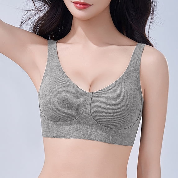Shaoxi Womens Bras Wireless Comfortable Bra Supportive No Underwire Bras Tshirt Push Up Bralettes Plunge Seamless Bra
