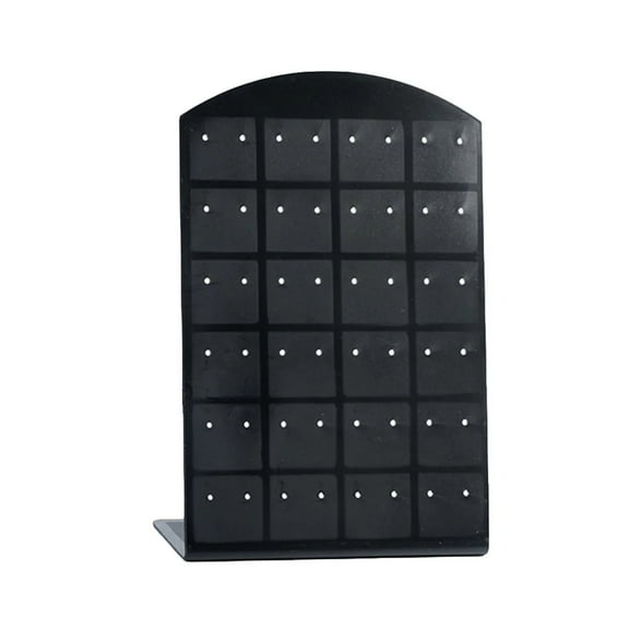 Shape 48 Holes Ear Stud Earrings Display Rack Rectangular Plastic Jewelry Holder Organizer Home