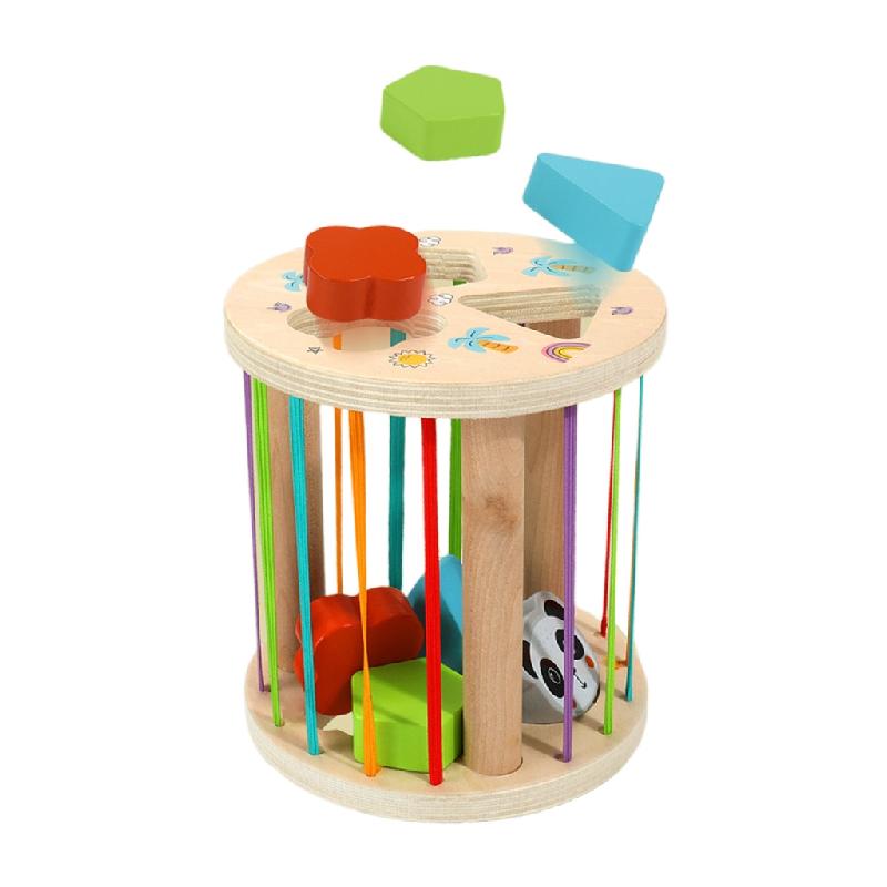 Shape Block Sorting Game Wooden Toy Color-Cognition Toy Children ...