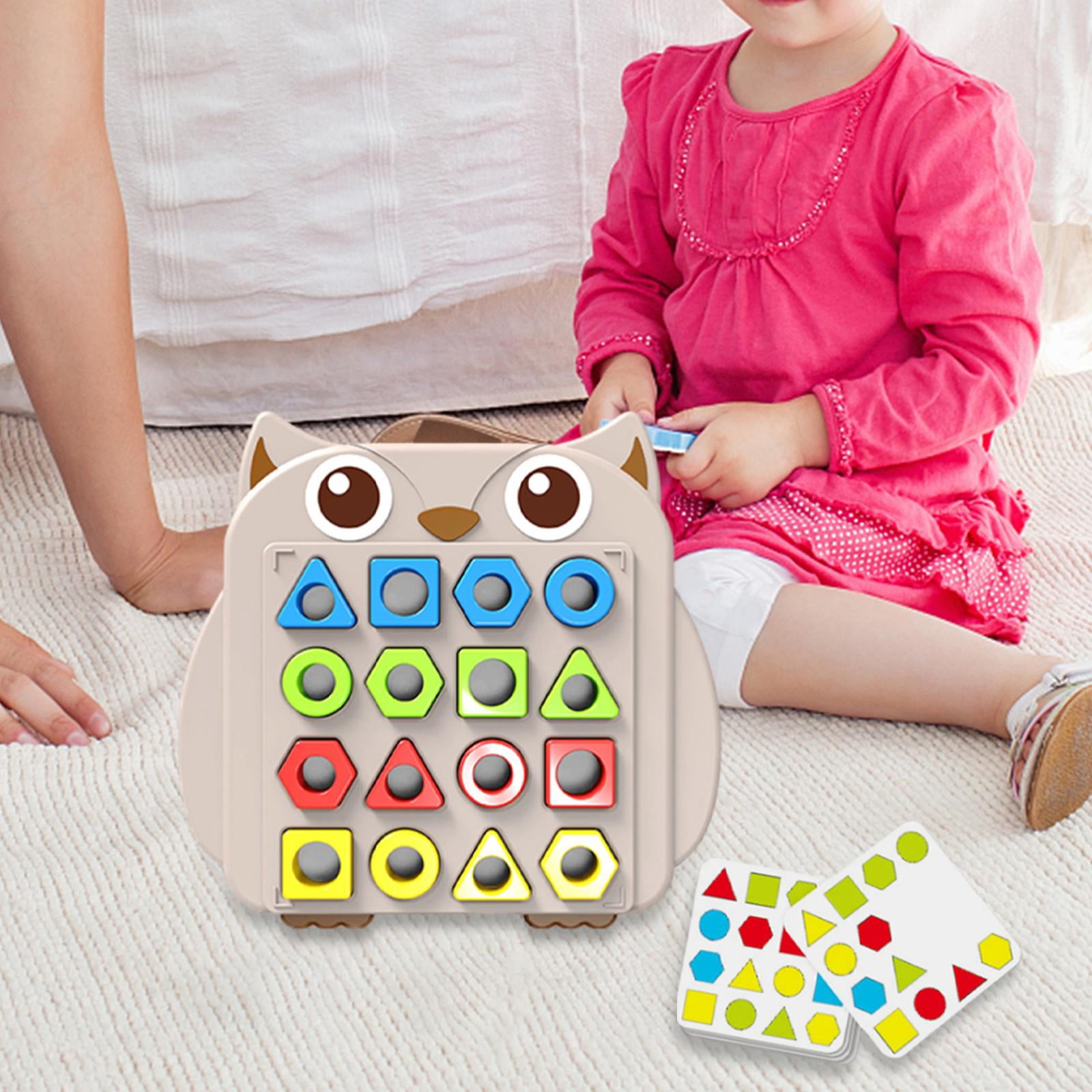Shape Matching Game, Shape Sorter Puzzle, Montessori Color Cognitive ...
