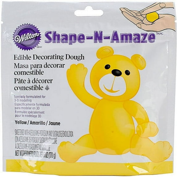 Shape-N-Amaze Edible Decorating Dough 6oz-Yellow