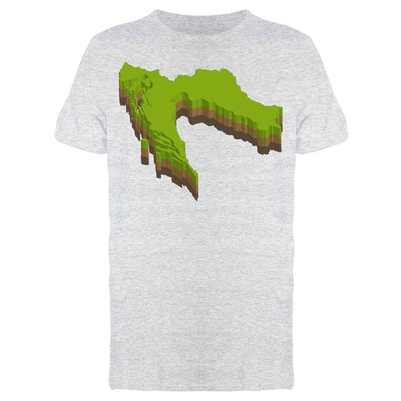 Shape Of Croatia Tee Men's -Image by Shutterstock