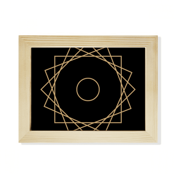Shape Pattern Geometry Symbol Desktop Photo Frame Picture Art Decoration Painting 6x8 inch