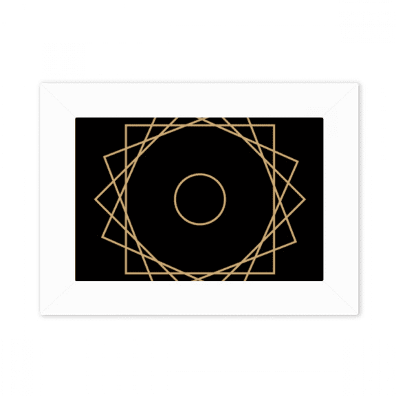Shape Pattern Geometry Symbol Photo Mount Frame Picture Art Painting Desktop 5x7 inch
