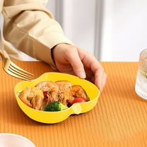 Shape Plates Small Appetizer Plates Dishwasher Safe Microwave Safe Wheat Straw Plates Unbreakable Mini Plates Snack Plates Kitchen Dining 3.3x3.2 Inches