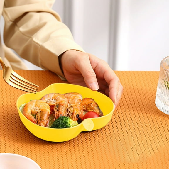 Shape Plates Small Appetizer Plates Dishwasher Safe Microwave Safe Wheat Straw Plates Unbreakable Mini Plates Snack Plates Kitchen Dining 3.3x3.2 Inches