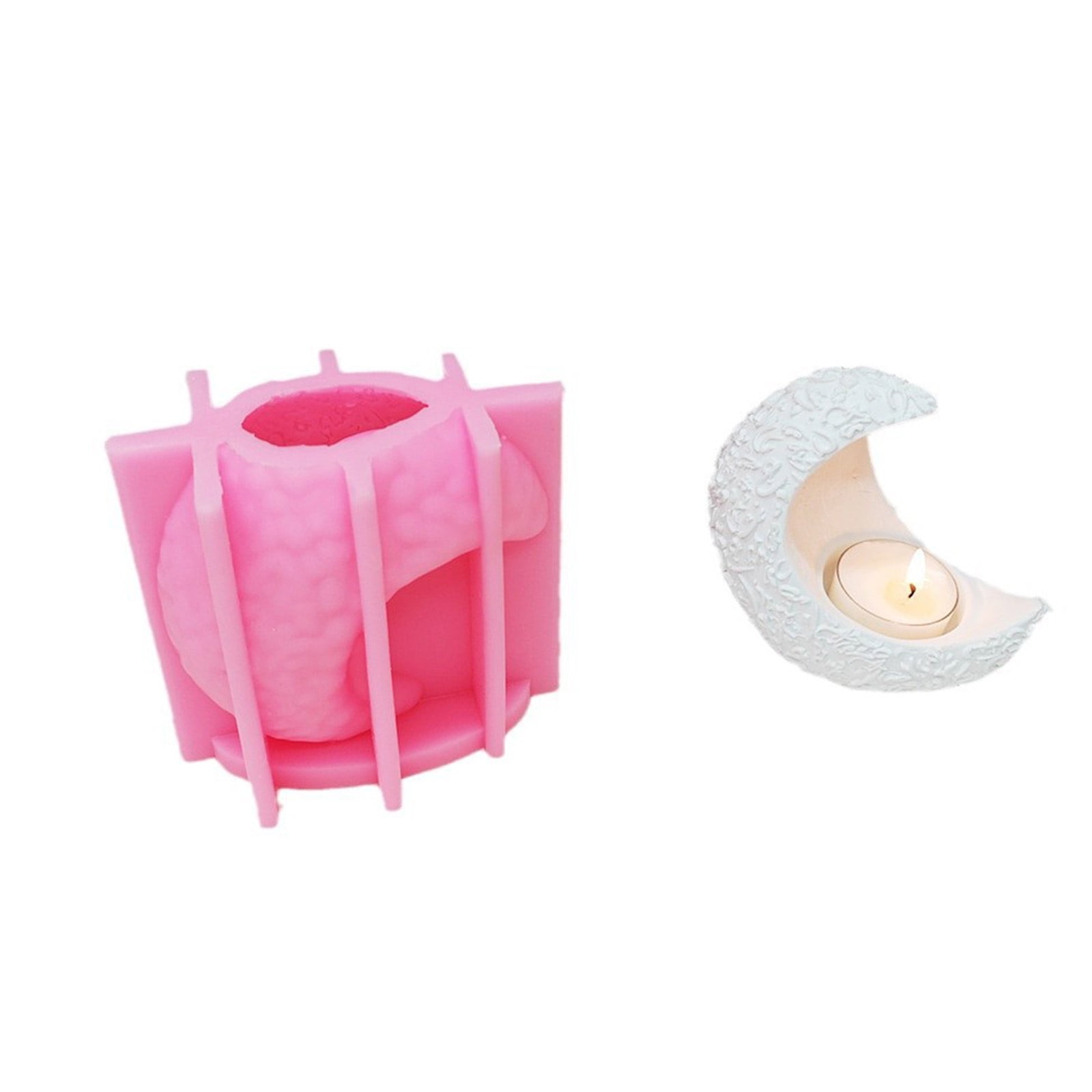 Shape Resin Holder Molds Silicone Tealight Stand Molds for Epoxy Resin Tealight Holder Home Party Decoration
