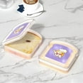 thumbnail image 1 of Shape Sandwich Container - PP Plastic Lunch Box for Adults Fresh-Keeping Microwave Safe, Portable for Work and Picnic Leak-Proof, Purple, 1 of 9