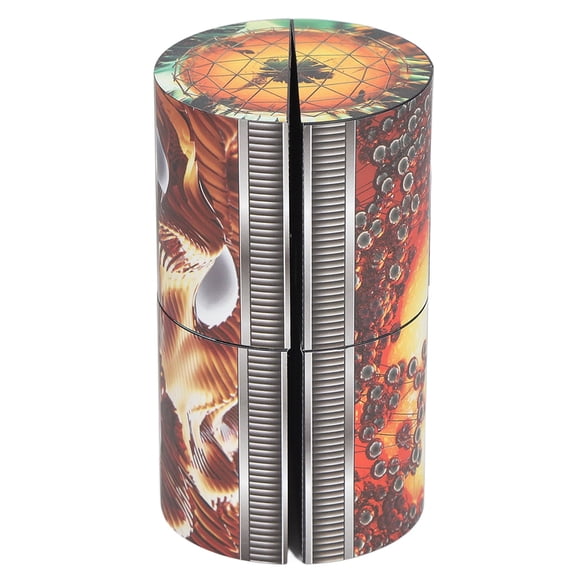 Shape Shifting Box, Stress Relief Funny Flexible 3D Shape Shifting Puzzle Cylindrical For Adult For Home