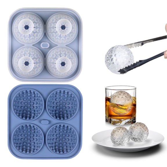 Shape Silicone Ice - Reusable Silicone Ice Sphere Tray, Slow-Melting Keeps Drinks Colder Longer, Easy-Release No Twisting Banging, Included Funnel Directs Water Precisely, Bar-Quality for Home Use