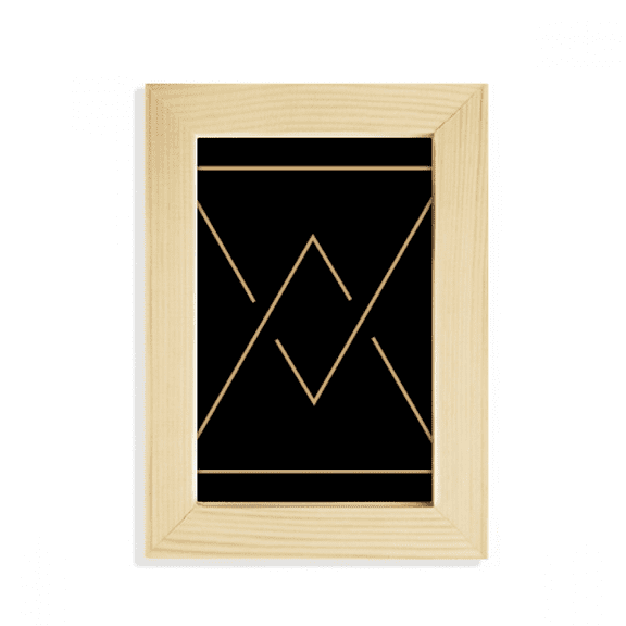 Shape Triangle Symbol Totem Pattern Desktop Display Photo Frame Picture Art Painting 5x7 inch