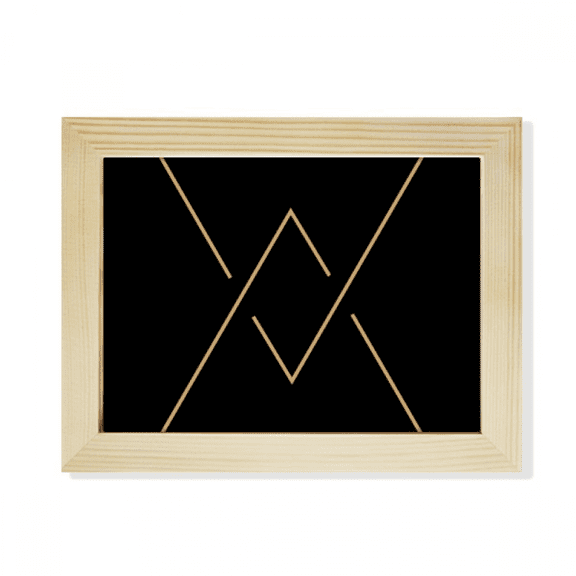 Shape Triangle Symbol Totem Pattern Desktop Photo Frame Picture Art Decoration Painting 6x8 inch