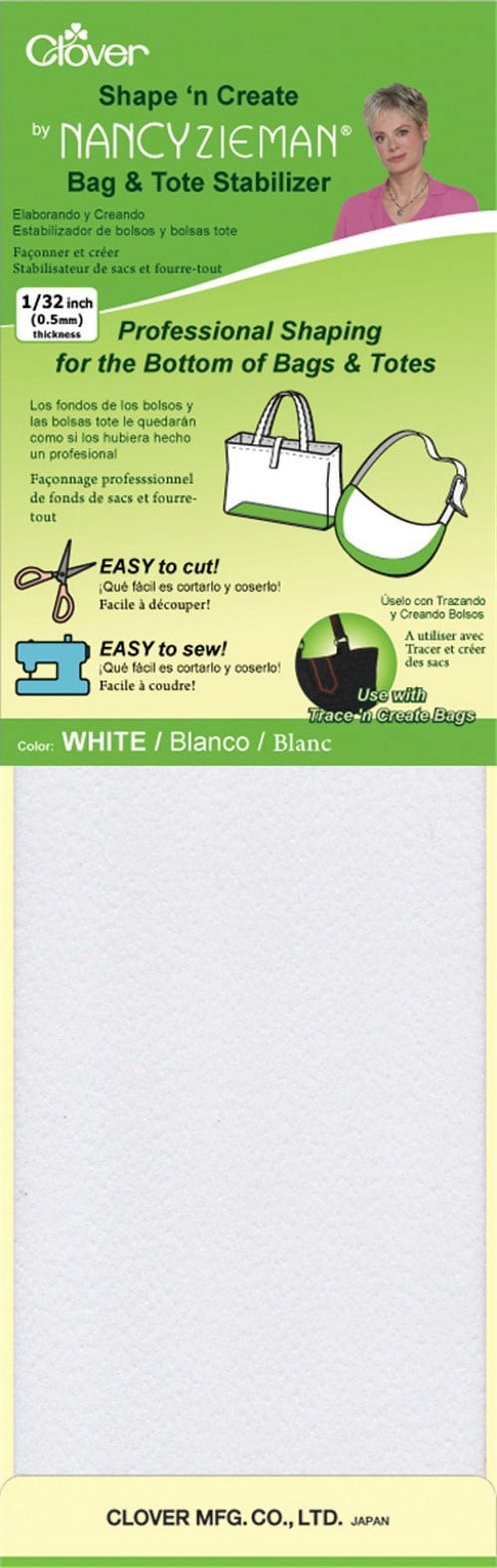 Shape 'n Create W/Nancy Zieman Bag & Tote StabilizerWhite 5"X20" 2/Pkg, Pk 3