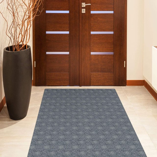 Shape28 Hallway Mat UltraThin Kitchen Runner Rug with Non Slip Rubber