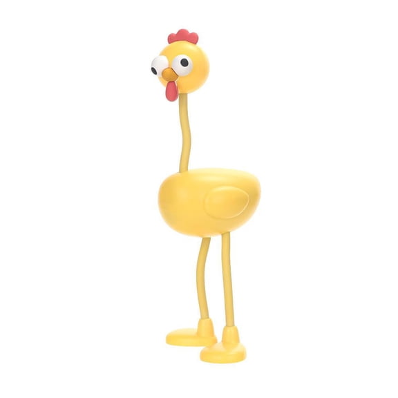 Shapeable Chicken Night Light, Soft Silicone Mood Lamp, 3-Level Adjustable USB Rechargeable for Bedroom