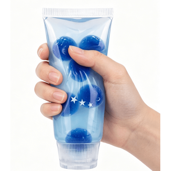 Shapeable Toothpaste Squishy Stress Ball, Non-Bounce Jam Feel Soft Squeeze Toy, Adults Relaxation Stress Relief Gift, Office Desk Fidget Accessory