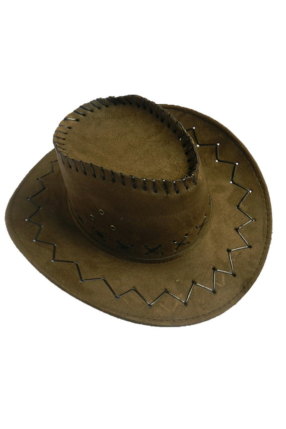 Shapeable Wide Brim Western Hat Summer Sun Protection Unisex Outdoor Cowboy Style