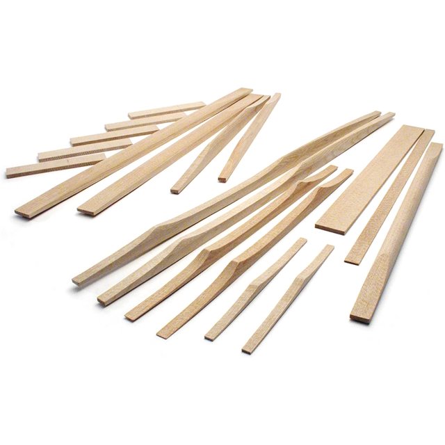 Shaped Braces for Dreadnought Guitar Complete Set of Soundboard and