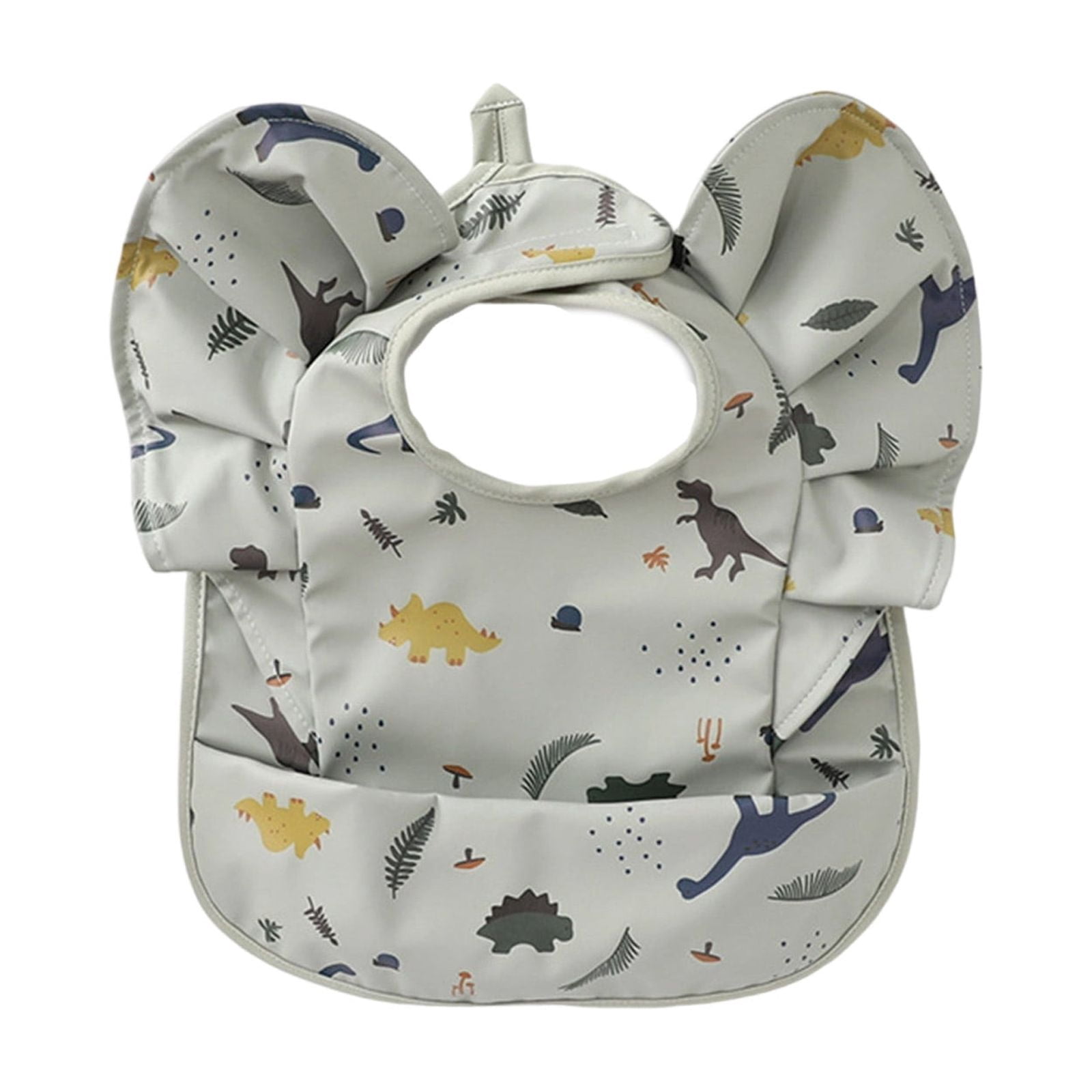 Shaped Drooling Bib Machine Washable Adjustable Closure Spill Proof ...