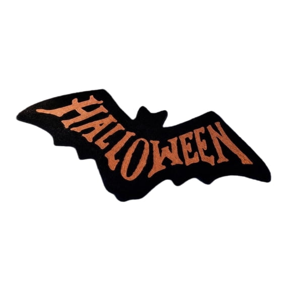 Shaped Halloween Welcome Mat, Spooky Front Door Floor Rug, Polyester Fall Decorative Doormat for Entryway Porch Mudroom Back Door Home Decor