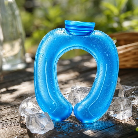 Shaped Ice Neck Wrap Reusable Cold Gel Neck Ice Pack For Fever Headache Summer