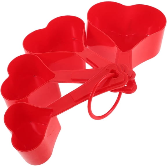 Shaped Measuring Cups Multi-purpose Heart Shaped Measuring Spoons for Indoors Outdoors Use Party Wedding Use Random