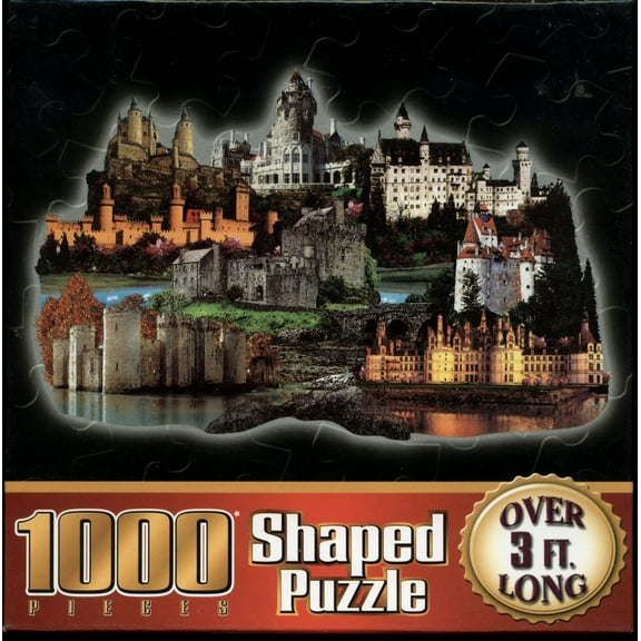 Shaped Puzzle - Castles 1000 Piece Puzzle