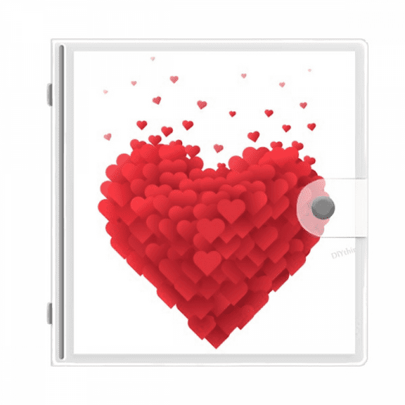 Shaped Red Hearts Valentine's Day Photo Album Wallet Wedding Family 4x6