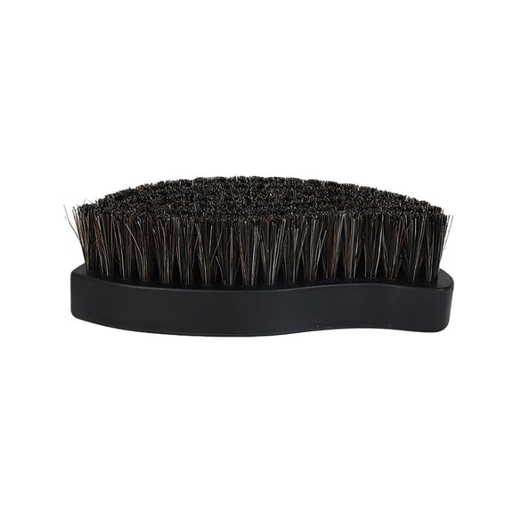 Shaped Shoe Brush Multi Functional Boar Bristle Soft Brush for Shoe Cleaning Care Polishing Daily Home and Shop Use