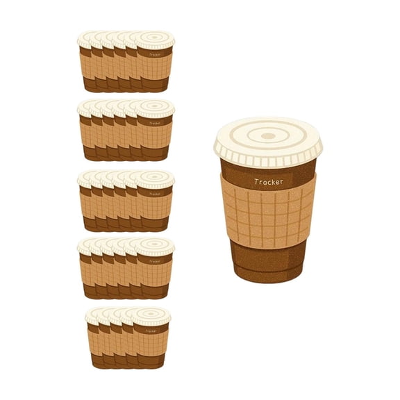 Shaped Sticky Notes, Coffee Bread Theme Peel and Stick Memo Pads with Cute Decorative Design, Personalized Message Notes for Journals Planners Study and Office Use