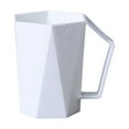 thumbnail image 1 of Shaped Toothbrush Cup with Comfortable Handle for Practical Oral Care, Modern Brushing Cup with Unique Geometric Design for Bathroom Organization, Versatile Rinsing Cup for Home Use, 1 of 6
