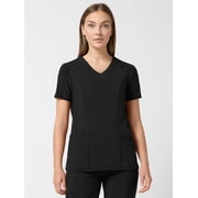 Scrubstar Performance Women s Shaped Antimicrobial Mesh Panel V-Neck Scrub Top, Sizes XS 3XL