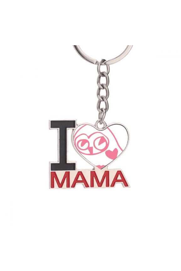 Shaped laugh bird protect animal Keychain Metal Keyring Holder Love MAMA Mother